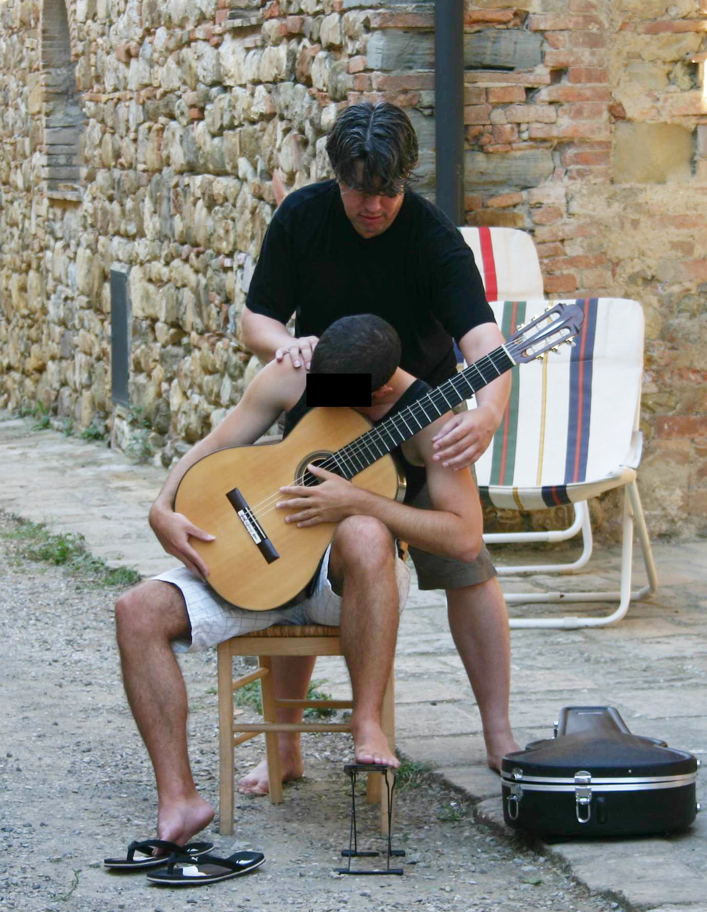 Gitarrenyoga Wirbelsäule